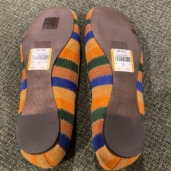 Soho Lab suede striped flats (sz 8) - Picture 4 of 12